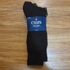 *NWT* Chaps Men's Dark Brown Dress Socks - 3 Pack